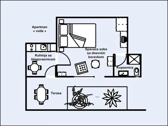 Apartmán Severní Dalmácie - Tribunj (Vodice) DA 4214 N1