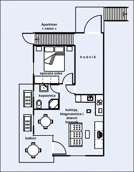 Apartmán Severní Dalmácie - Tribunj (Vodice) DA 4214 N3