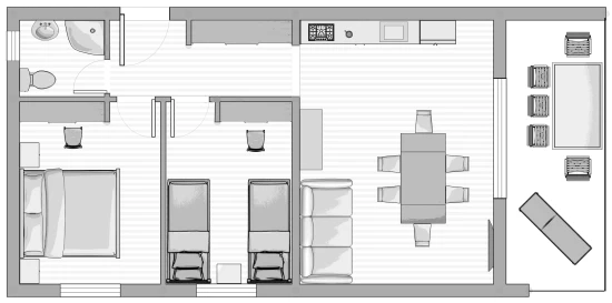 Apartmán Střední Dalmácie - Okrug Gornji DA 3344 N3