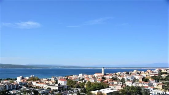 Crikvenica z leteckého pohledu.