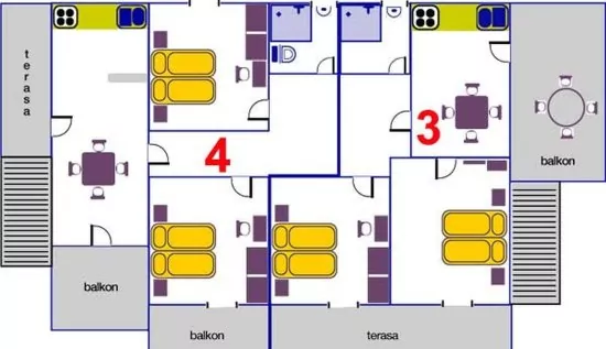 Apartmán Jižní Dalmácie - Viganj DA 1104 N3